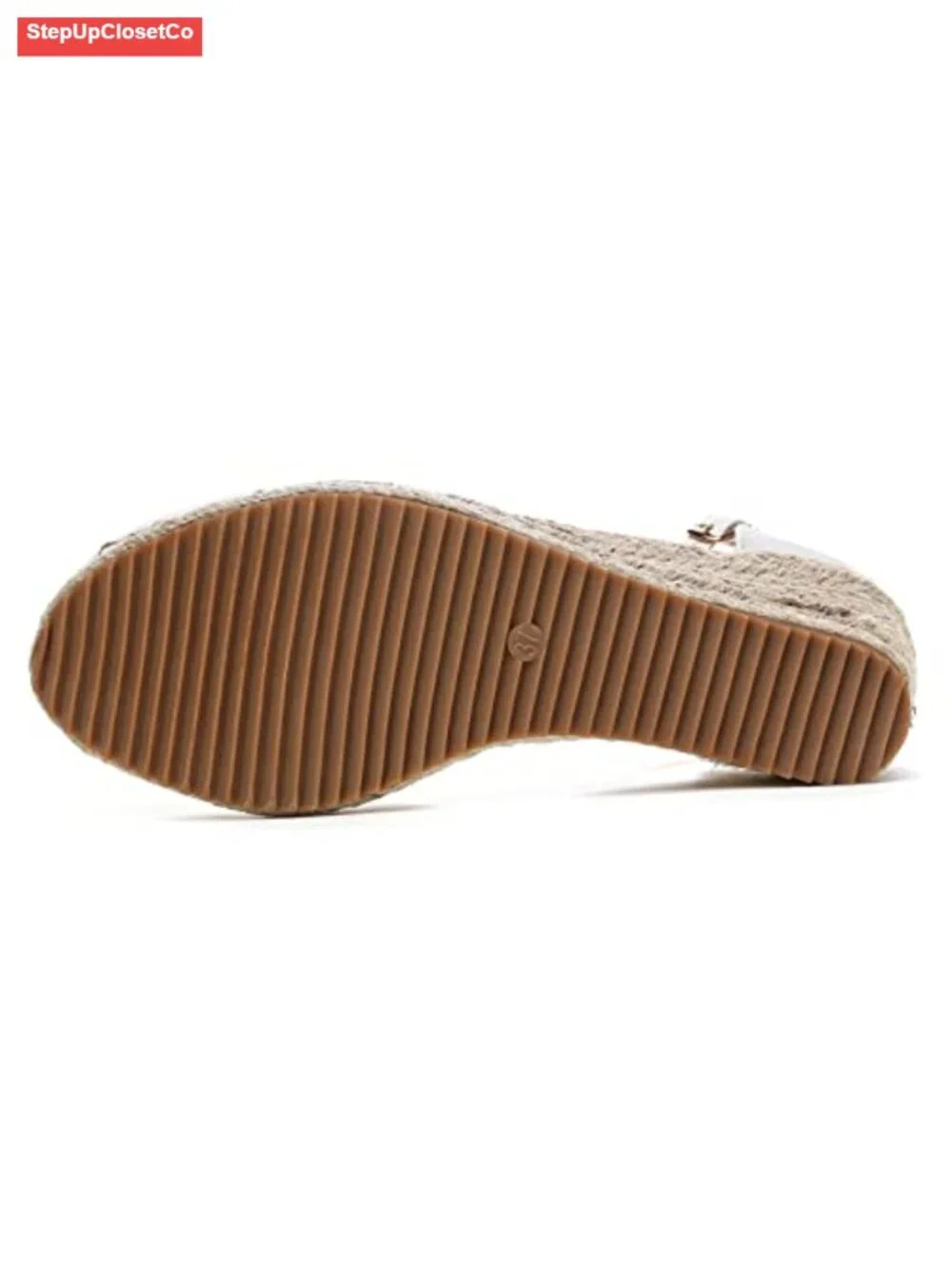 Women's Closed Toe Canvas Ankle Strap Espadrilles Wedge Sandals